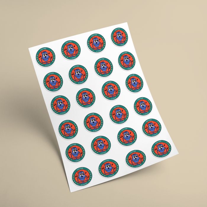 Impression professionnelle stickers et étiquettes en planche